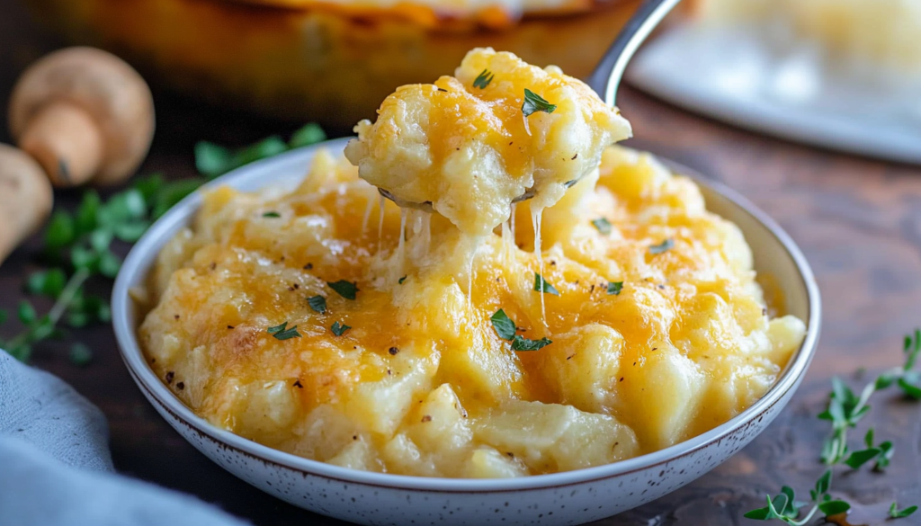 Cheesy Crockpot Potatoes - Creamy and Delicious Side Dish