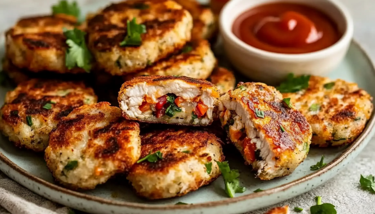 Chicken Rissoles Recipe A Cheesy, Juicy Delight