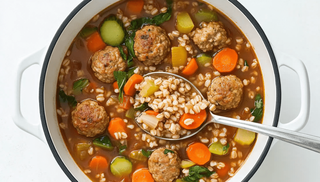 Hearty Italian Meatball Soup