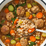 Hearty Italian Meatball Soup