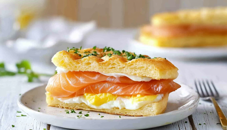 Smoked Salmon Breakfast Mille-Feuille Recipe