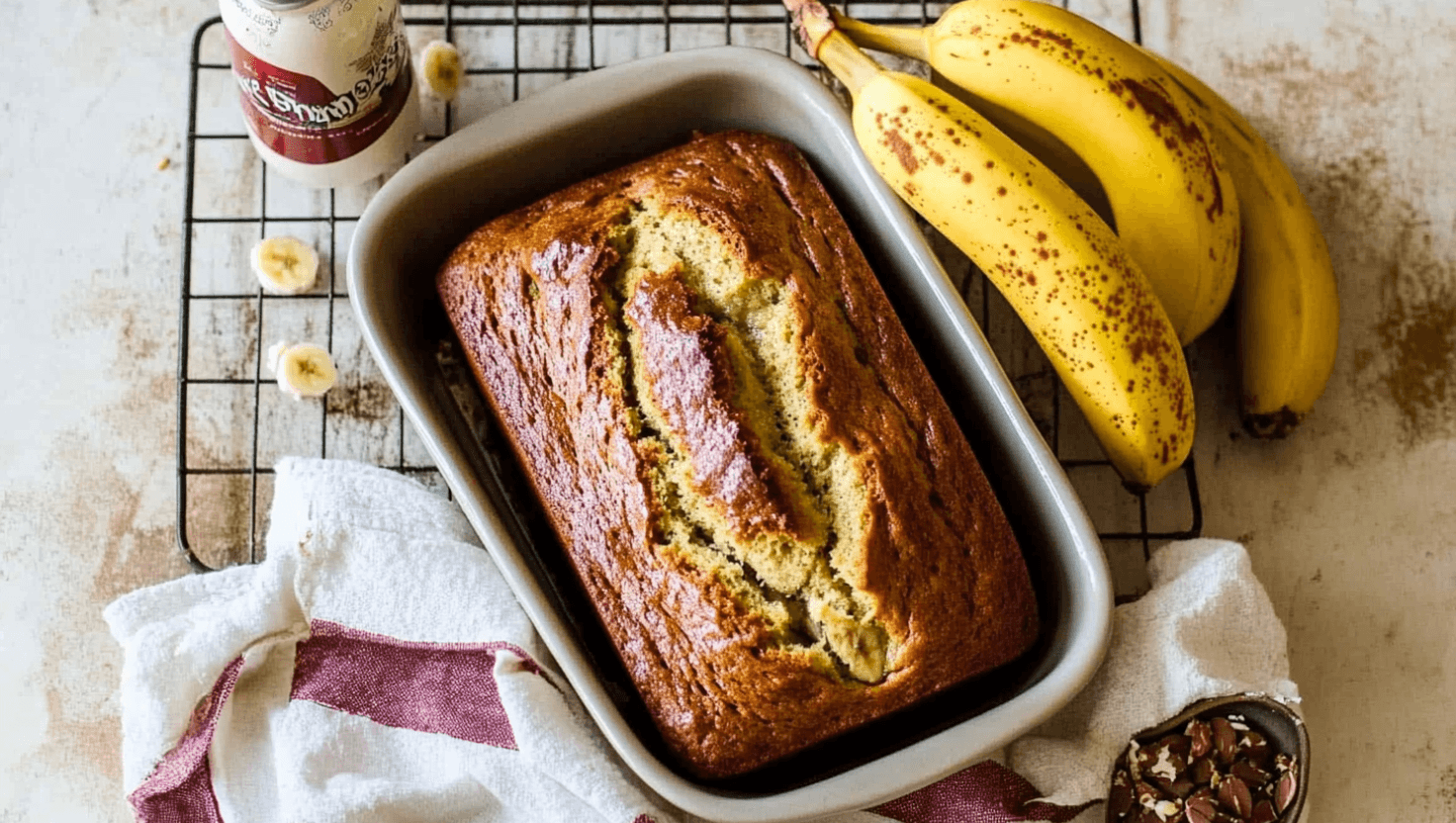 Overripe bananas with brown spots ready for baking banana bread